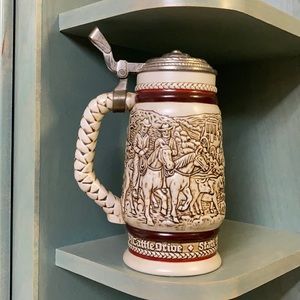 Vintage Avon Cattle Drive Beet Stein 1980